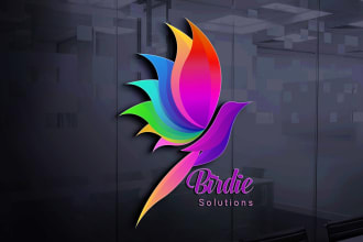 design HD colorful logo in 3d