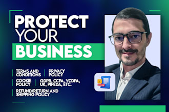 write terms and conditions and gdpr privacy policy