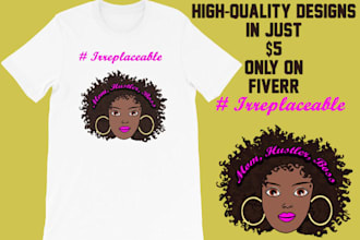 do custom hand drawn t shirt illustration for pod