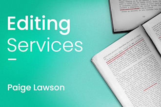 line edit and proofread your novel or manuscript