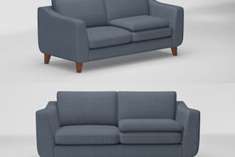 create 3d models furniture sofas, chairs, tables and poufs