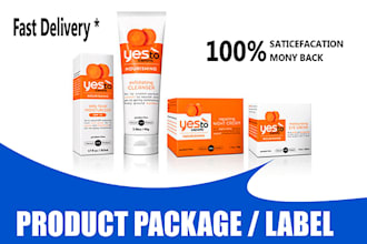 design professional product packaging for your brand