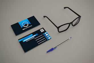 create a professional business card with stationary