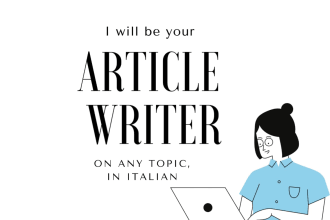 write SEO friendly articles in italian or english