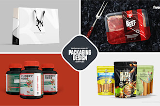 do product packaging design, pouch bag and shopping bag design