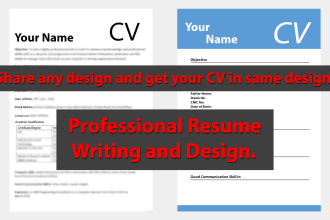 professionally create or rewrite your resume that lands you interviews