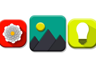 design a professional app and game main icon for ios,android