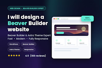 design a responsive wordpress website using beaver builder