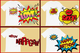 design catchy bulk t shirt designs for print on demand