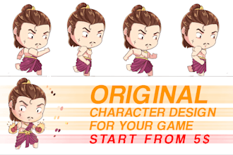 create you 2d game character, walk cycle, sprite and asset