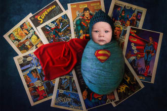 do natural newborn baby photoshop editing