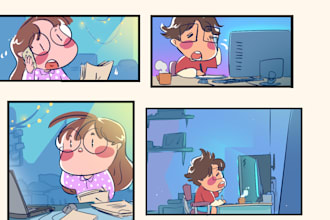 make chibi illustration with my style