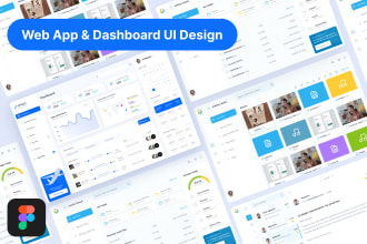 design dashboard, web app, CRM and admin panel UI