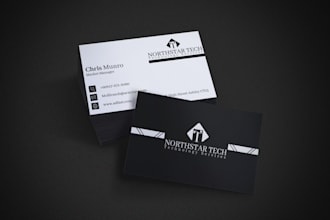 design professional  business card with stationary