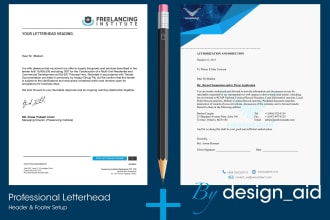 design professional letterhead in microsoft word