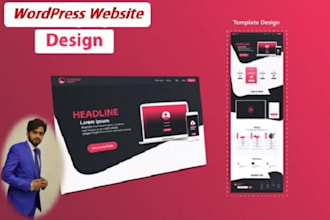 develop wordpress website with responsive web design