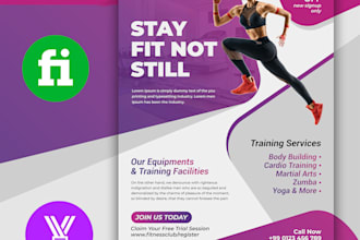 design outstanding flyer or leaflet design in 12hrs