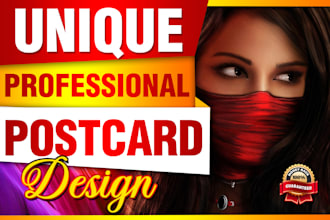 design modern and amazing post card design