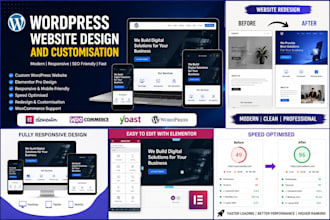 wordpress website design and customisation