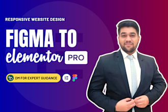 convert figma design into a responsive elementor website