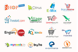 design ecommerce online store logo for shopify website