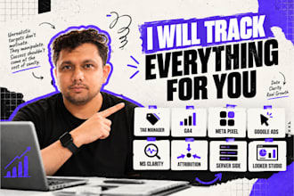 setup google tag manager, ga4, meta pixel and ads conversion tracking