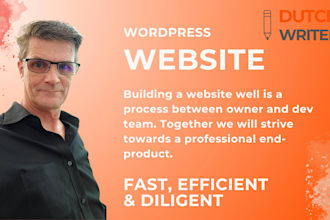 build a wordpress website incl domain and hosting in dutch nederlands