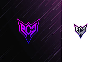 design cool initial esport, twitch and youtube