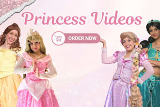 create a personalized princess video message for kids
