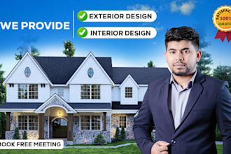 do 3d exterior rendering, interior design and architectural visualization