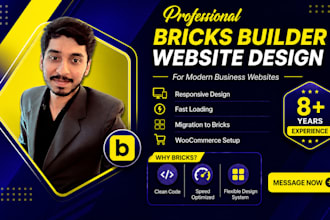 do website design or business website with bricks builder