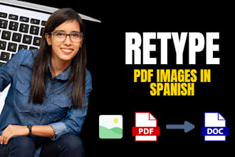 type or retype pdf pages or images in spanish english