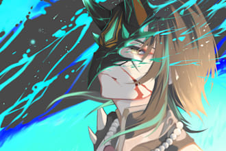 illustrate your character in anime style