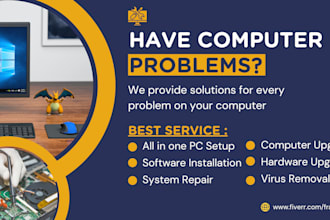provide remote IT support and fix your computer hardware and software problems