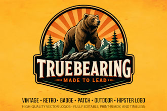do vintage badge, clothing, outdoor, hipster business logo