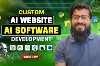 develop ai website, ai web application, ai integration and ai software developer