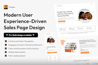 build modern websites sales funnel mailchimp landing page email campaign