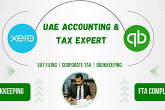 handle your uae bookkeeping, vat return and corporation tax filing
