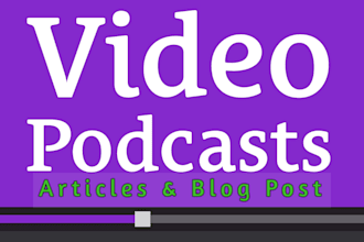 turn video, podcasts into catchy SEO articles and blog