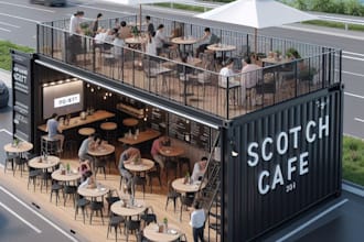 draw shipping container home cafe shops restaurants and more