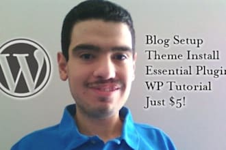setup a WordPress site plus TEACH you how to use it