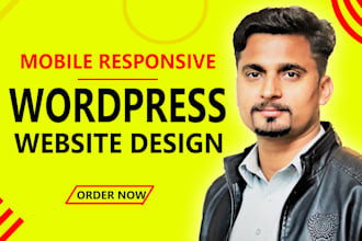 design a responsive wordpress website on hostinger or bluehost