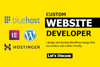 build a wordpress website using hostinger or bluehost