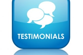 evaluate your business and write a unique testimonial