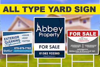 do professional real estate yard sign