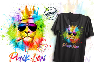 custom trendy watercolor tshirt design