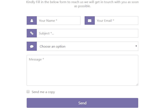 develop responsive php and html contact form