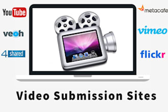 manual video submission on 31 top video sharing sites