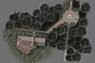 design and 2d visualize floors and landscape plans