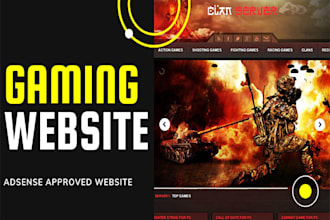 create gaming website professionally